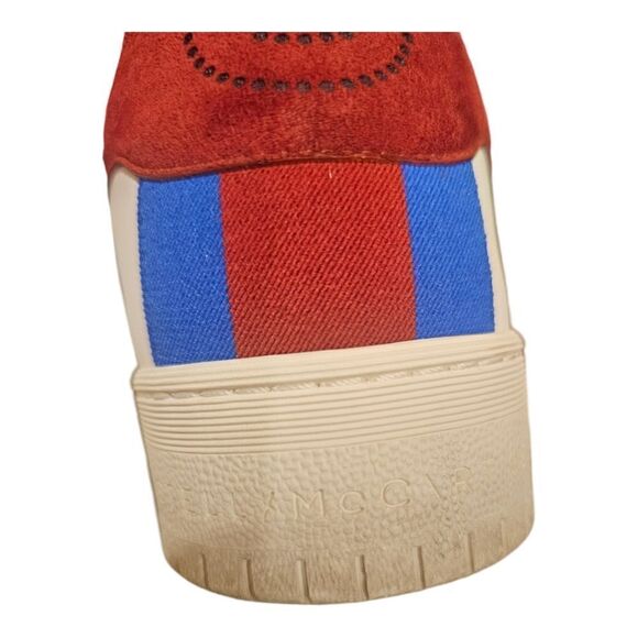 Authentic! STELLA MCCARTNEY Vegan/Eco Leather Low Top Sneaker - Size 7 - Picture 6 of 9